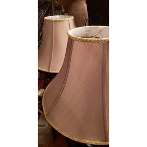 New Quoizel Lamp Shades. Beige With Green Hugh